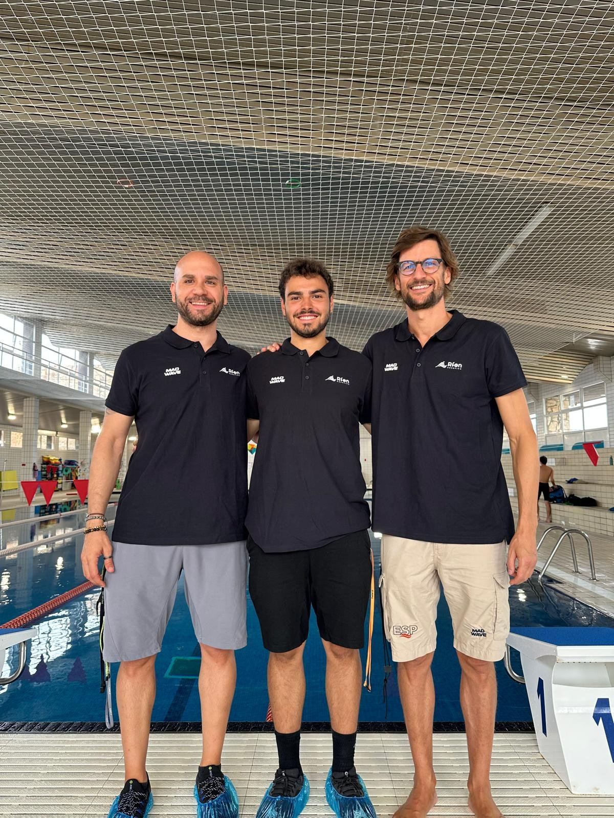 Con Peter y Santiago Veiga